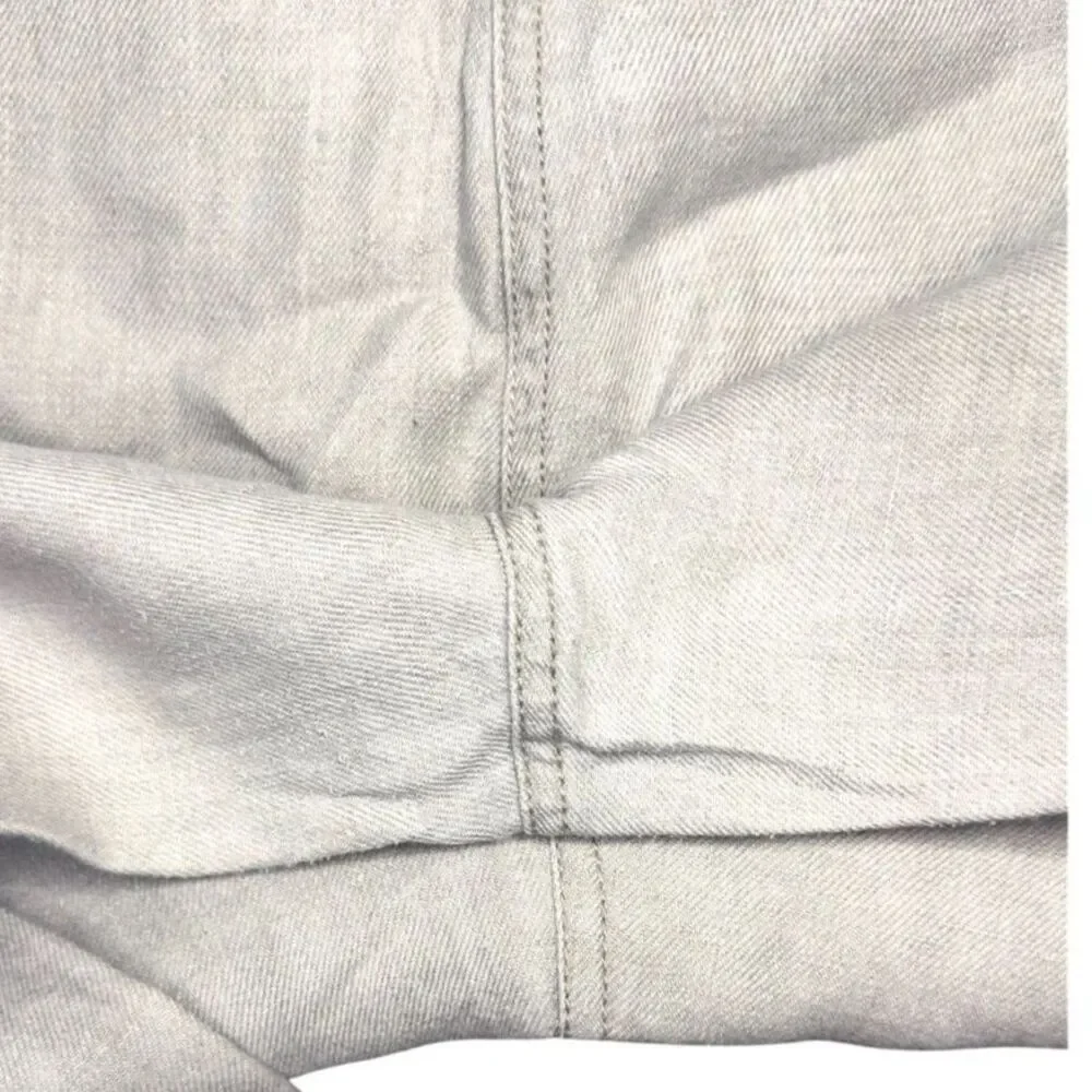 Poetry Women's 100% Linen High-Waisted Wide leg Pockets Beachy Sz: 14